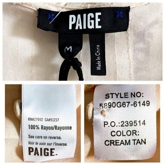 NWT PAIGE Dress Illyria Blush Color Midi Dress with ruffles Size M - Picture 6 of 14